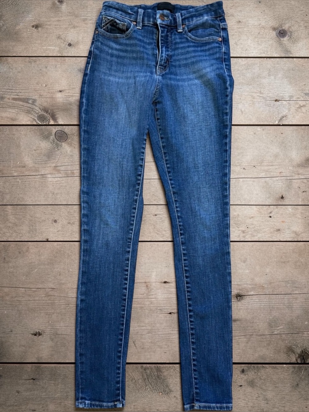 BKE Buckle Black Skinny Jeans Women’s 27x32 Dark Wash Stretch Mid Rise